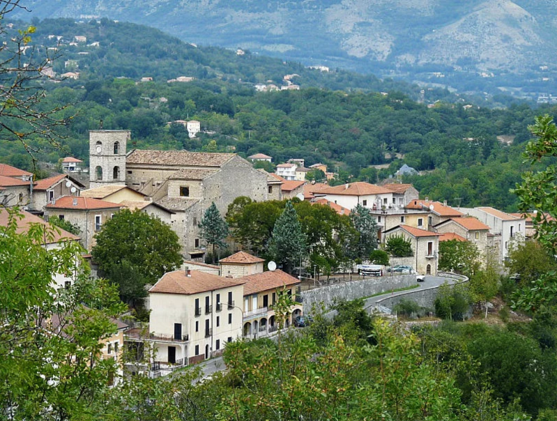 Italian village on a hill top